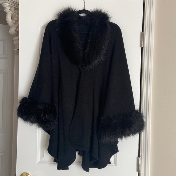 Jackets & Blazers - Black faux swing jacket